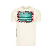 Vintage Arctic cowhide bandana wood background Vintage Tee - AdoDesignShop