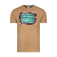 Vintage Camel cowhide bandana wood background Vintage Tee - AdoDesignShop