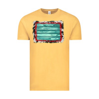 Vintage Mustard cowhide bandana wood background Vintage Tee - AdoDesignShop
