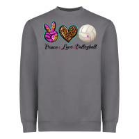 Storm peace love volleyball Heavyweight Sweatshirt - BarkalooDesign