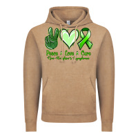 Vintage Coffee peace love cure non hodgkin's lymphoma Vintage Hoodie - Jasminsmagicworld