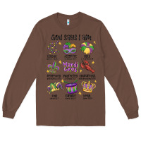 Chestnut god says i am mardi gras Long Sleeve Tee - MaliasSmallBusiness