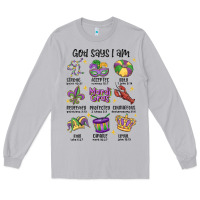 Moon Dust god says i am mardi gras Long Sleeve Tee - MaliasSmallBusiness