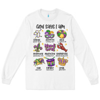 White god says i am mardi gras Long Sleeve Tee - MaliasSmallBusiness