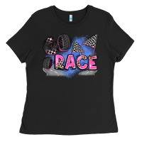 Black go race Ladies Tee - Zillion Design Studio