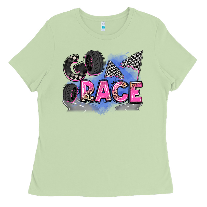 Go Race Ladies Tee by Zillion Design Studio | Teevron
