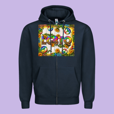 Western Lgbtq+ Tumbler Zipper Hoodie Designed By Bundleandbundleshop