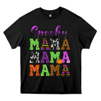 Black Spooky Mama Heavy Core Tee - texasbilliewilder