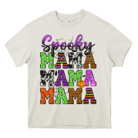 Cream Spooky Mama Heavy Core Tee - texasbilliewilder