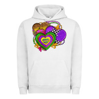 Pigment Lunar Rock mardi gras heart olivia Urban Hoodie - OliviaCreatesArt