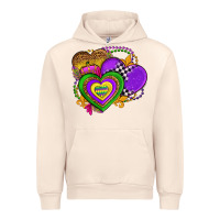 Sandshell mardi gras heart olivia Urban Hoodie - OliviaCreatesArt