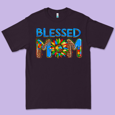 Blessed Mom Autism Premium Tee Designed By Adodesignshop