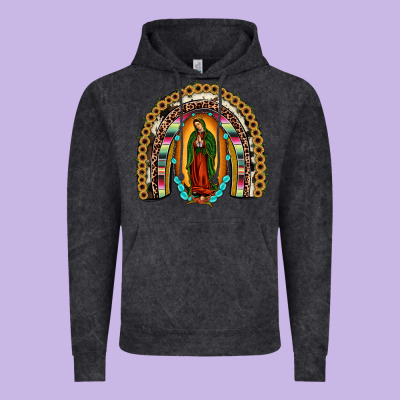 Our Lady Of Guadalupe Rainbow Vintage Hoodie Designed By Jahusdesignshop