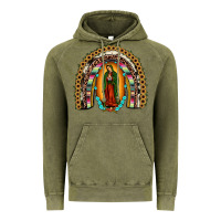 Vintage Olive our lady of Guadalupe rainbow Vintage Hoodie - JahusDesignShop