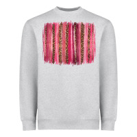 Heather Grey valentines day leopard glitter brushstroke Heavyweight Sweatshirt - Jasminsmagicworld