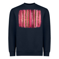 Navy valentines day leopard glitter brushstroke Heavyweight Sweatshirt - Jasminsmagicworld