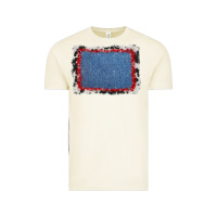 Vintage Arctic cowhide bandana denim background Vintage Tee - AdoDesignShop