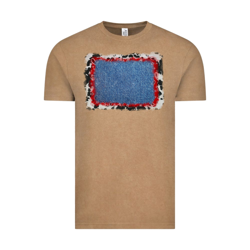 Cowhide Bandana Denim Background Vintage Tee by AdoDesignShop | Teevron