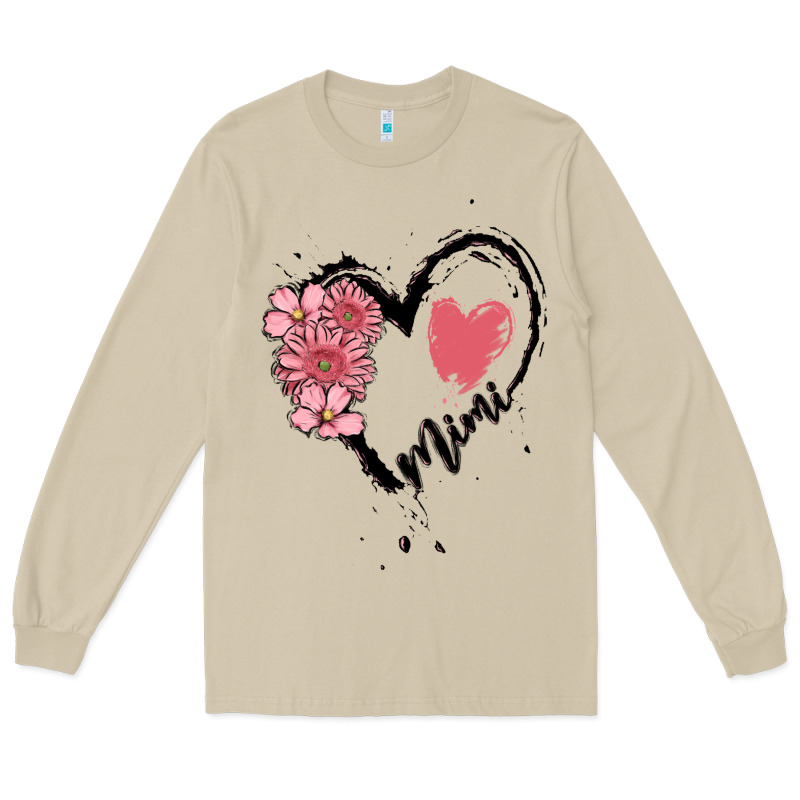 Mimi Flower Heart Long Sleeve Tee by MaliasSmallBusiness | Teevron