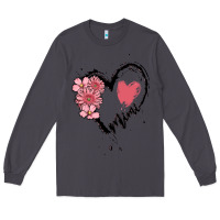 Smoke mimi flower heart Long Sleeve Tee - MaliasSmallBusiness
