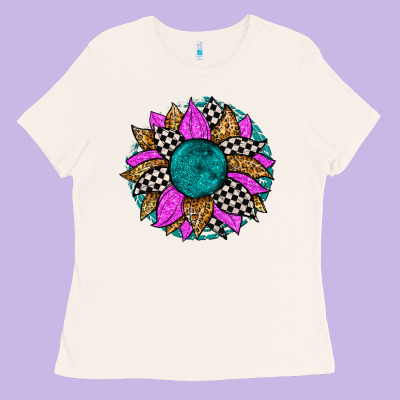 Race Sunflower Ladies Tee Designed By Zillion Design Studio