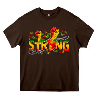 Chocolate Brown strong juneteenth Heavy Core Tee - Zillion Design Studio