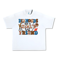 White diamonds are a girl's best friend Urban Heavy Tee - AdoDesignShop