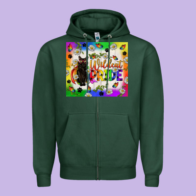 Western Lgbtq+ With Sunflowers Zipper Hoodie Designed By Bundleandbundleshop