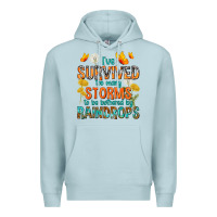 Blue Mist I've Survived Too Many Storms Premium Hoodie - texasbilliewilder