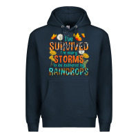 Navy I've Survived Too Many Storms Premium Hoodie - texasbilliewilder