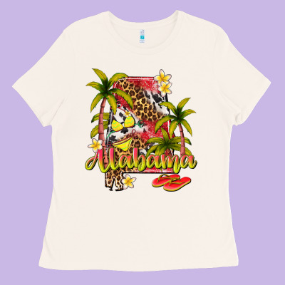 Summer Alabama Ladies Tee Designed By Texasbilliewilder