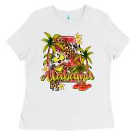 White summer alabama Ladies Tee - texasbilliewilder