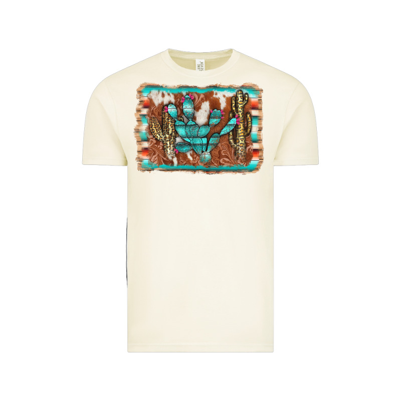 Cactus Cowhide Serape Vintage Tee by AdoDesignShop | Teevron