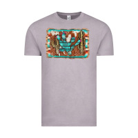 Vintage Zinc cactus cowhide serape Vintage Tee - AdoDesignShop