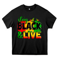 Black stay black and live Heavy Core Tee - Zillion Design Studio