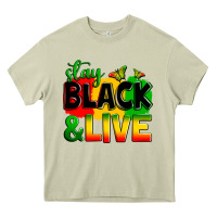 Stay Black And Live Heavy Core Tee | Teevron