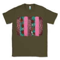 Army Green valentine's leopard brushstroke Classic Tee - AdoDesignShop