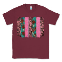 Burgundy valentine's leopard brushstroke Classic Tee - AdoDesignShop
