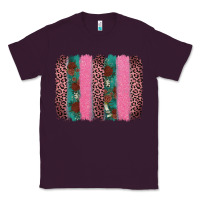 Plum valentine's leopard brushstroke Classic Tee - AdoDesignShop