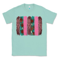 Seafoam valentine's leopard brushstroke Classic Tee - AdoDesignShop