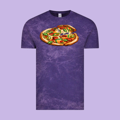 Big Pizza Vintage Tee Designed By Adodesignshop