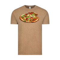 Vintage Coffee big pizza Vintage Tee - AdoDesignShop