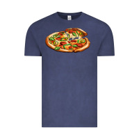 Vintage Denim big pizza Vintage Tee - AdoDesignShop