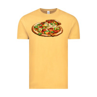 Vintage Mustard big pizza Vintage Tee - AdoDesignShop
