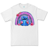 White stitch rainbow Premium Tee - Zillion Design Studio