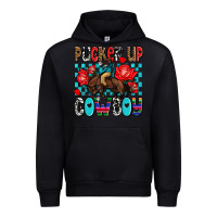 Black pucker up cowboy olivia Urban Hoodie - OliviaCreatesArt