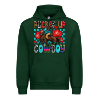 Forest Green pucker up cowboy olivia Urban Hoodie - OliviaCreatesArt