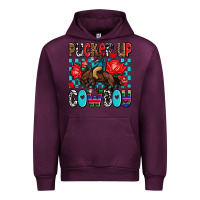 Mauve Wine pucker up cowboy olivia Urban Hoodie - OliviaCreatesArt