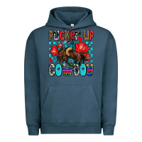 Pigment Midnight Navy pucker up cowboy olivia Urban Hoodie - OliviaCreatesArt