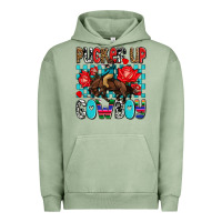 Pigment Oil Green pucker up cowboy olivia Urban Hoodie - OliviaCreatesArt